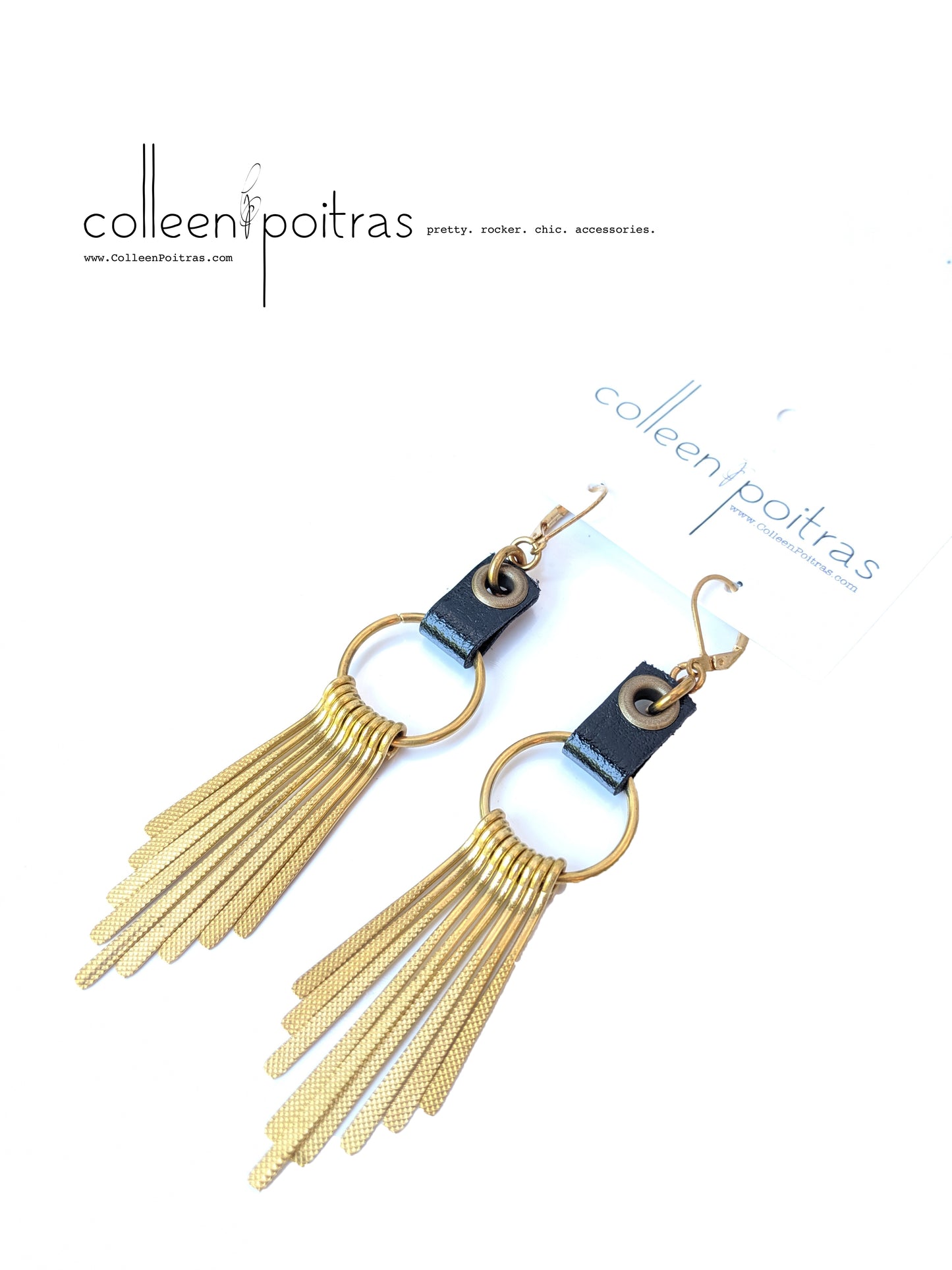 Fringe Brass Earrings