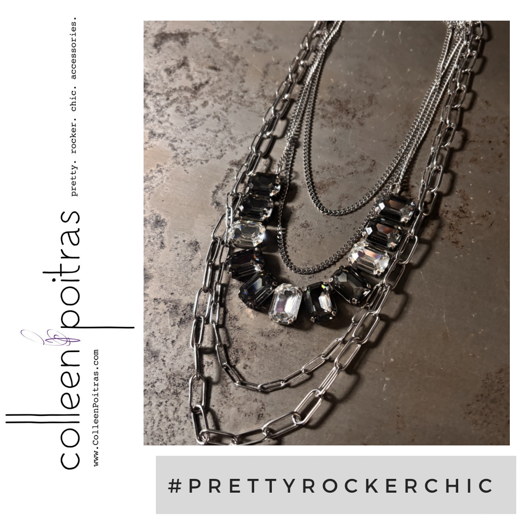 3 Piece Crystal Necklace Set