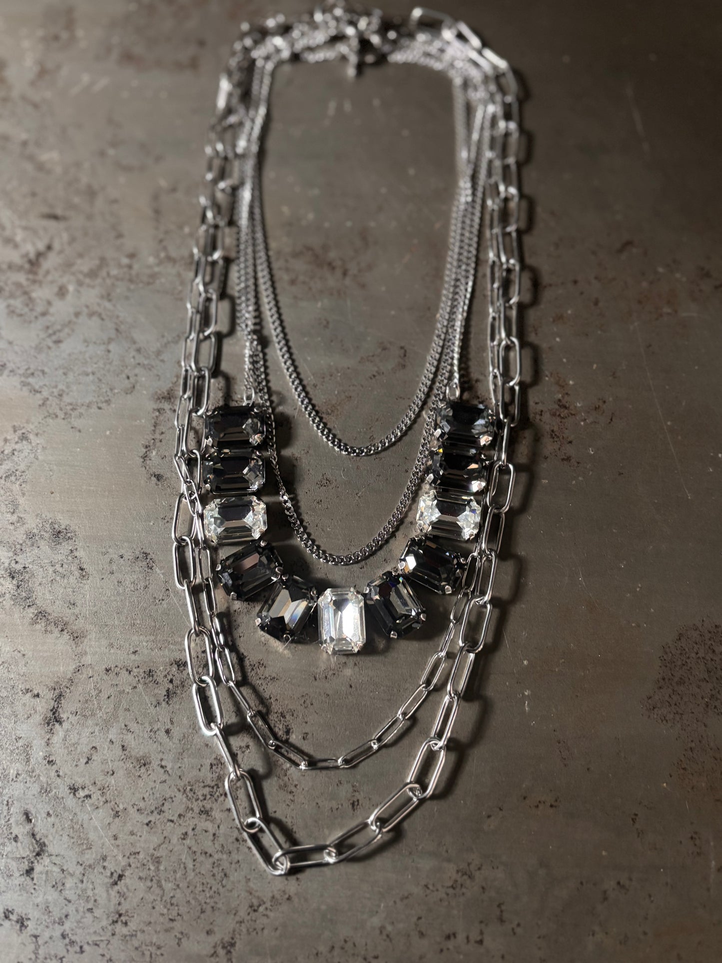 3 Piece Crystal Necklace Set