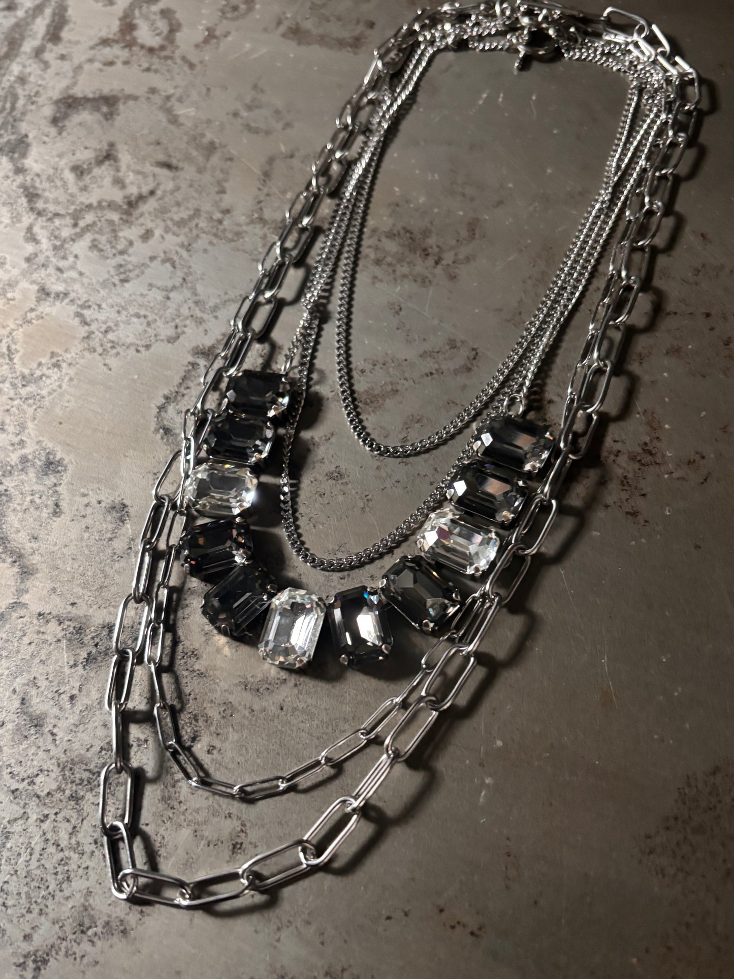 3 Piece Crystal Necklace Set