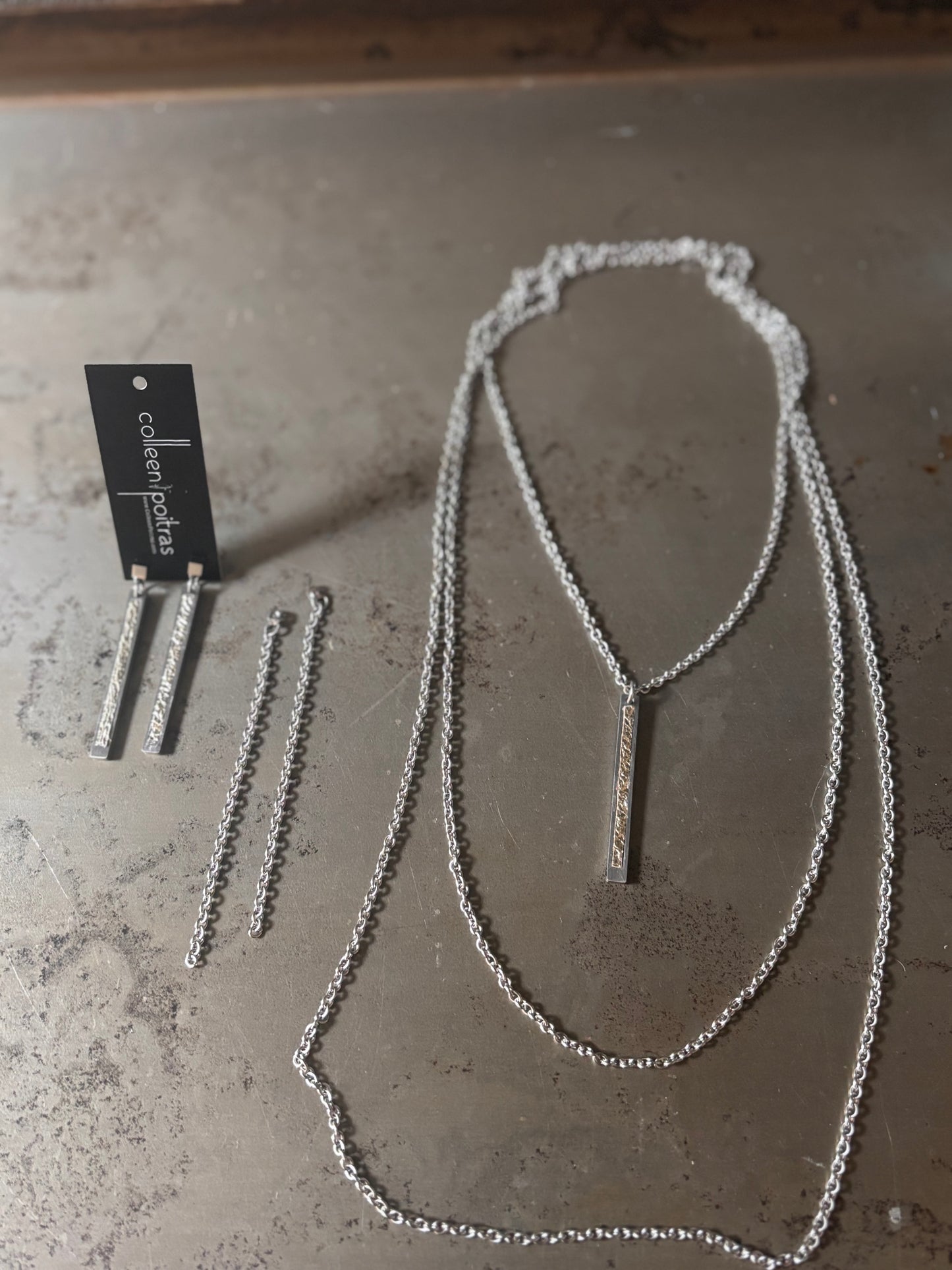 Serene Leather Detailed Earrings