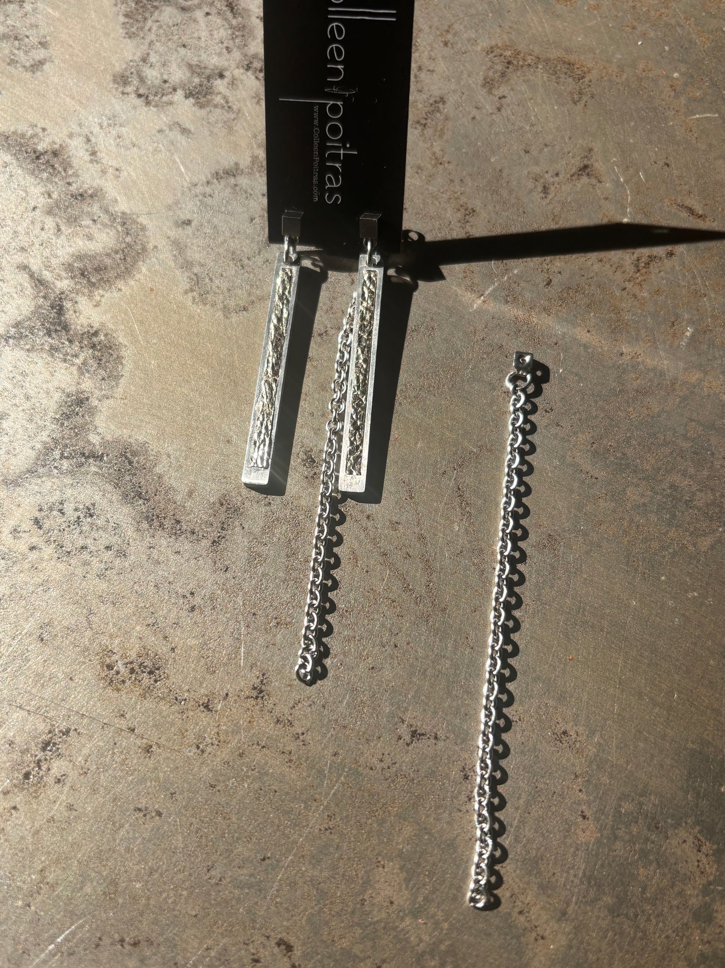 Serene Leather Detailed Earrings