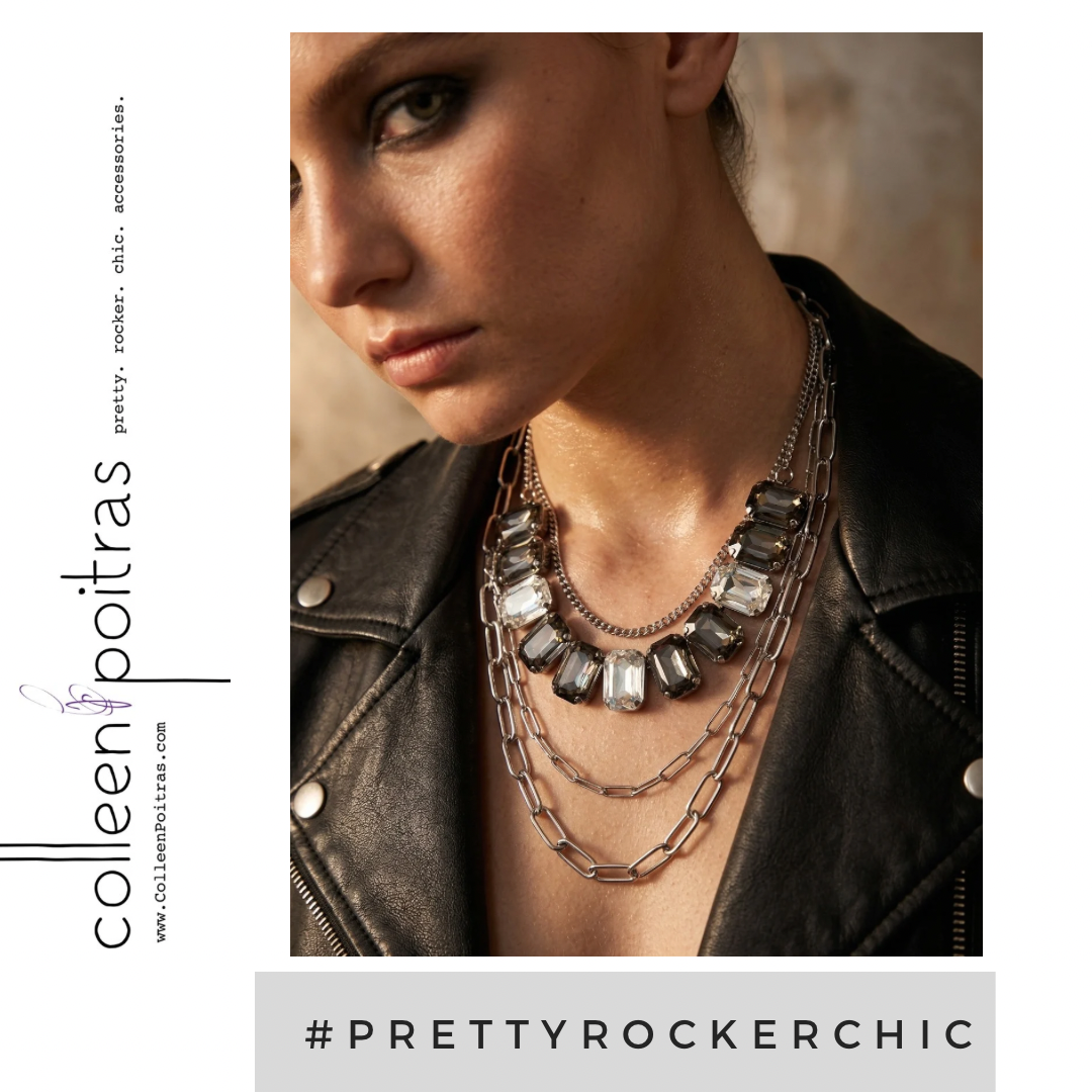 3 Piece Crystal Necklace Set