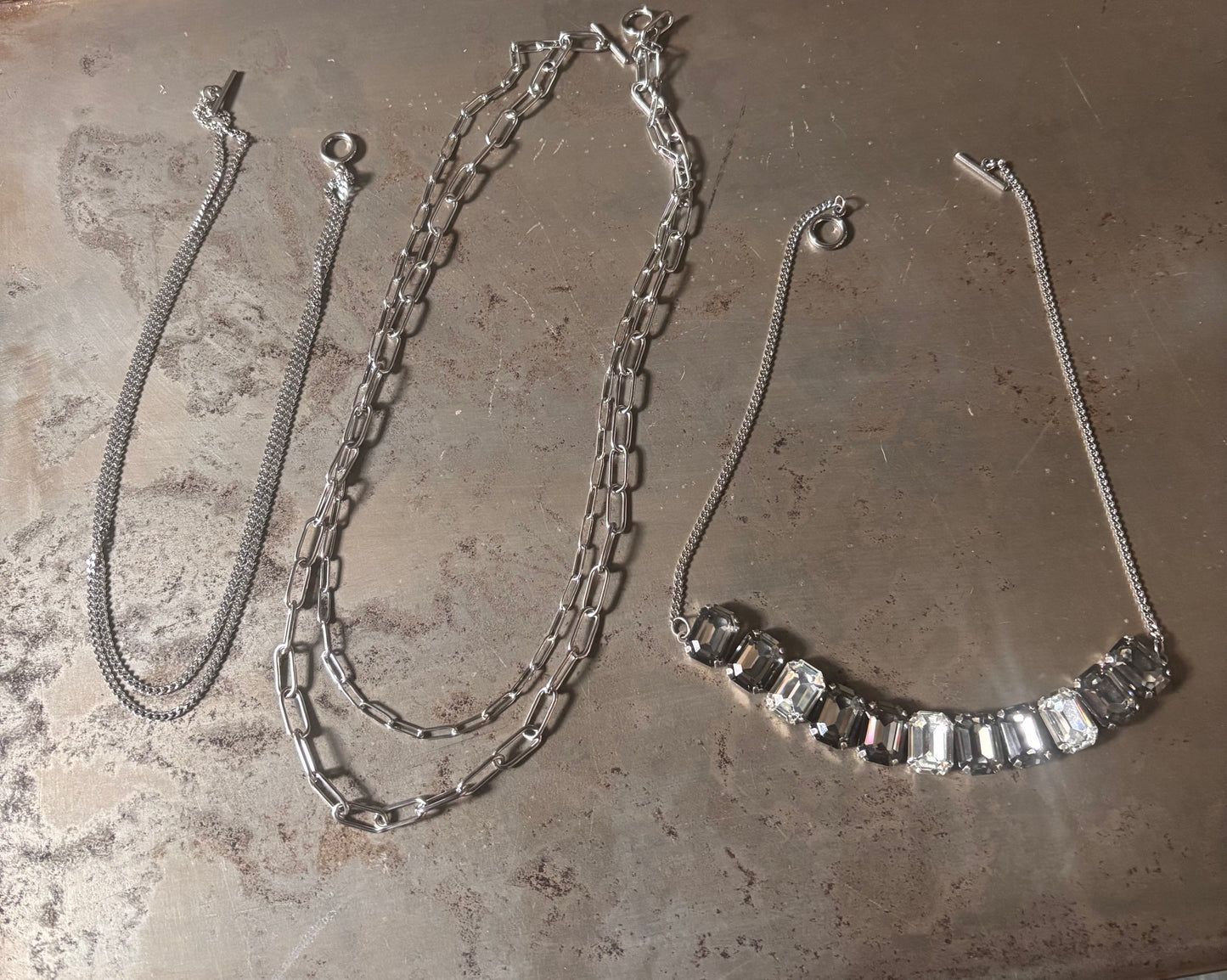 3 Piece Crystal Necklace Set