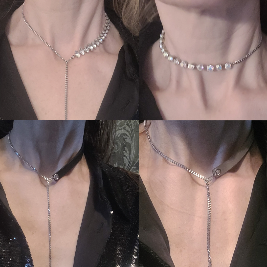 Crystal Lariat  Necklace